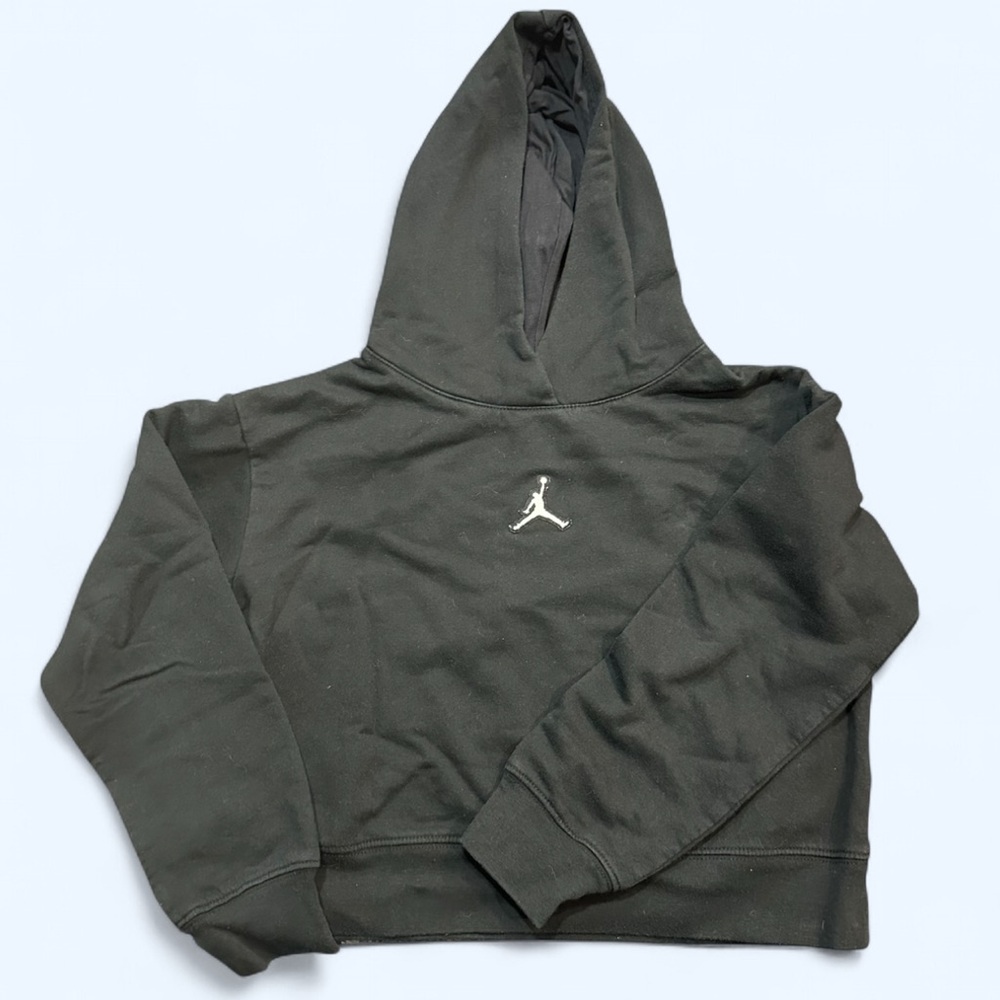 Jordan Black Hoodie Girls Size Medium (10-12)